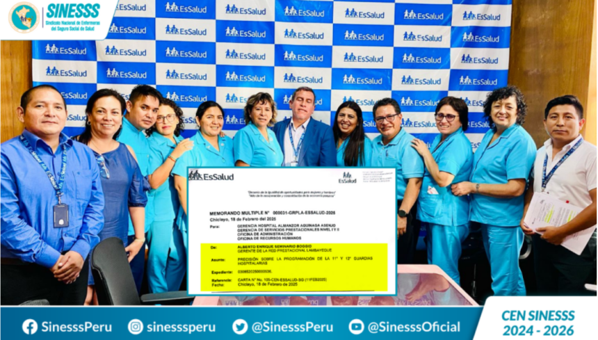 ¡Objetivo logrado! Se restituyen las 12 guardias en toda la Red Lambayeque ¡Objetivo logrado! Se restituyen las 12 guardias en toda la Red Lambayeque